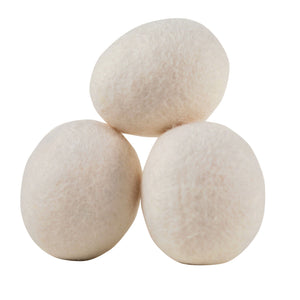Pure Virgin Wool Extra-Large Dryer Eggs Set of 3 with Storage Bag